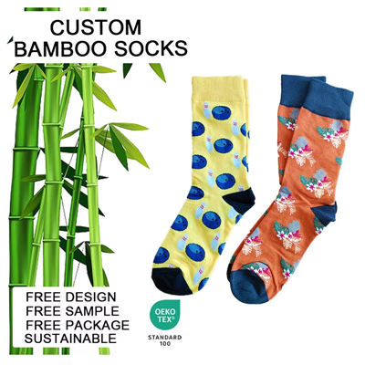 Bequeme Standard-Crew-Socken aus atmungsaktivem Bambus